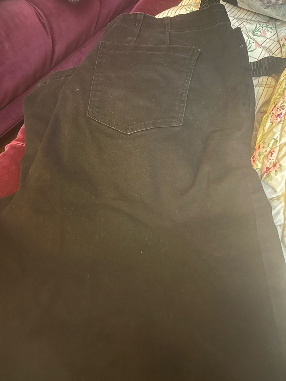 Women's Black Pants - Pilcro Classic Straight Fit, wide leg